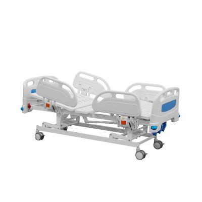 China Foshan 3 Crank Medical Three Functions Manual Hospital Bed for sale