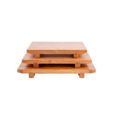 China Sustainable Japanese Sushi Tray Bamboo Sushi Holder BAMBKIN Sushi Dish for sale