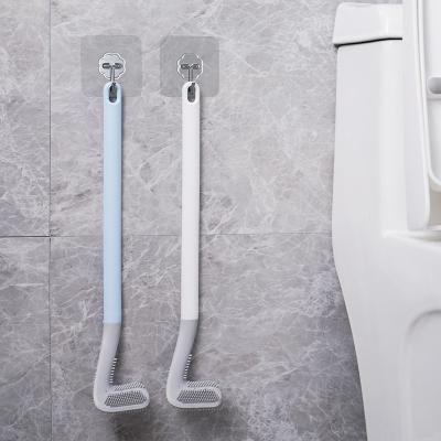 China Golf Modern Wall Mounted Silicone Toilet Cleaning Brush Is Easy To Clean for sale