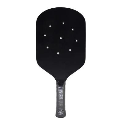 China Pickleball Paddle New Arrival Custom Rough Carbon Fiber Outdoor Edgeless Pickleball Paddle With Hole for sale