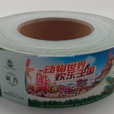 China Waterproof Wholesale Custom Labels Stickers Stain Adhesive Tickets Made in China for sale