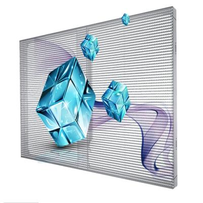 China Indoor Store Window Advertising Led Display Transparent Led Screen Glass Led Screens for sale