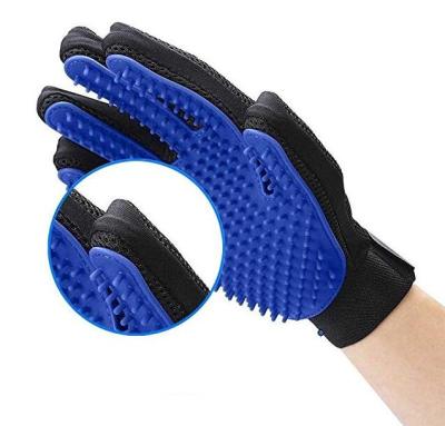 China Viable Dog Cat Horse Massage Brush, Pet Grooming Glove Brush, Pet Fur Hair Remover Glove for sale