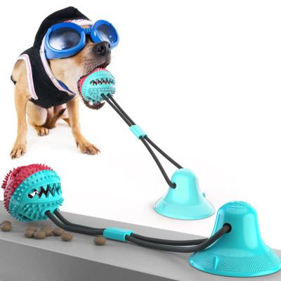 China Viable Hot Sales Wholesaler Toy Suction Cup Chew Rope Dog Toys Balls for sale