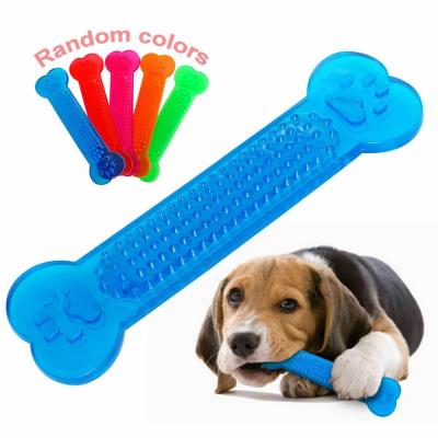 China Viable Hot Selling Dog Chew Toys Rubber Toy Aggressive Chewers Dog Toothbrush Doggie Puppy Bone Dental Care For Dog Pet Accessories for sale