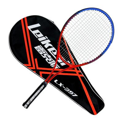 China Leikesi Wooden Iron Tennis Racket Adult Shockproof Spray Proof For Beginner Training Tennis Racket With Racket Bag for sale