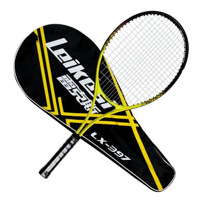 China Factory Wholesale Iron Wooden Tennis Racket Custom Logo Junior Adult Tennis Racket For Practice Training Tennis Racquet for sale