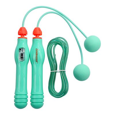 China Leikesi Professional Steel Wire Jumping Jump Rope Counting Adjustable Steel Wire Skipping Rope Cordless Skipping Rope for sale