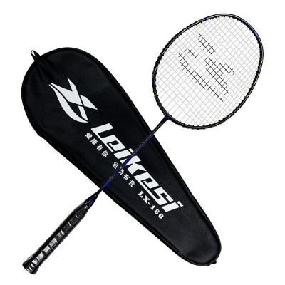 China Eastic & High Quality Durable Matte Design Carbon Badminton Racket Single Professional Badminton Racket Leikesi Badminton Racquet for sale