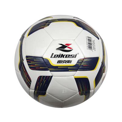 China TPU Customized Logo Color Footballs Ball Size 5 TPU Official Leather Stitched Soccer Ball Wholesale for sale