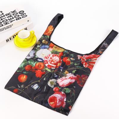 China Custom Style Casual Recycling Large Supermarket Foldable Reusable Grocery Bag Eco - Friendly for sale