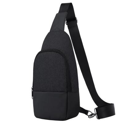 China Großhandel OEM kundenspezifisches Logo Männer wasserdichte Licht koreanischen Stil Crossbody Trend Männer Brust Tasche Sling Tasche zu verkaufen