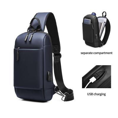 China Customizable Cross Body Mens Sling Bag Multi Compartment Daily Used for sale