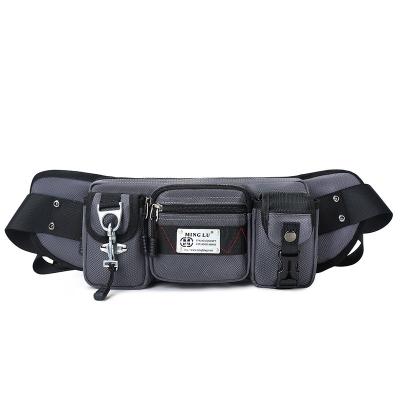 China Outdoor Oxford Waterproof Waist Bag Tool Kit Black Mens Bumbag Multifunctional for sale