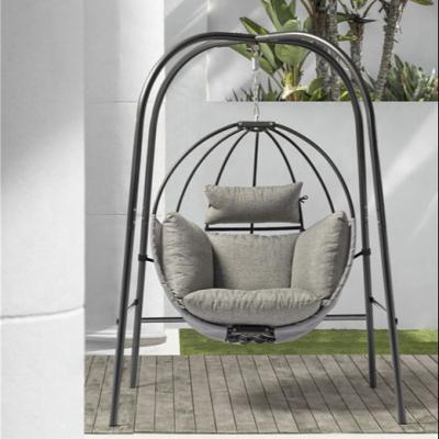 China Uland Modern Outdoor Garden Chair Hanging Metal Stand Patio Swing for sale