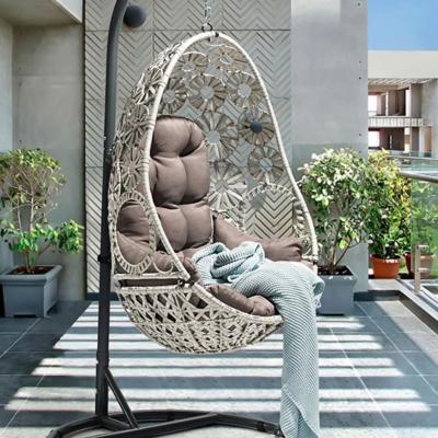 China Uland Modern High Quality Rattan Outdoor Furniture, Outdoor Garden Swing Chair Furniture, Cushioned Patio Swing for sale