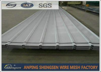 China Alloy Corrugated Steel Sheets / Corrugated Metal Roof Panels 1m - 11.8m Length for sale