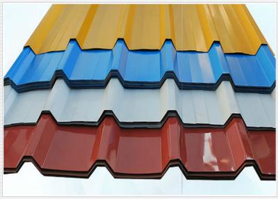 China 914 - 1250mm Width Corrugated Galvanized Steel Sheets / Steel Roofing Sheets for sale