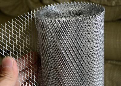 China Galvanized Coated Expanded Metal Mesh , Steel Diamond Mesh For Construction Material for sale