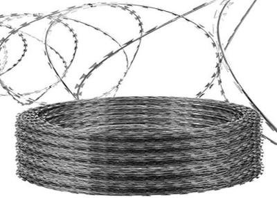 China CBT65 Galvanized Anti - Climb Concertina Razor Barbed Wire 0.5mm Thickness for sale