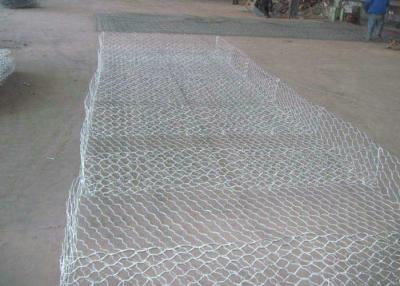 China Pvc Green Gabion Wire Mesh Panels , Wire Gabion Baskets For River 2*1*1 for sale