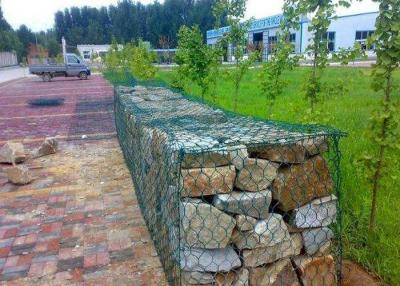 China Bridge Protection Zinc Coated Gabion Box Wire Mesh / Iron Wire Gabion Basket Wall for sale