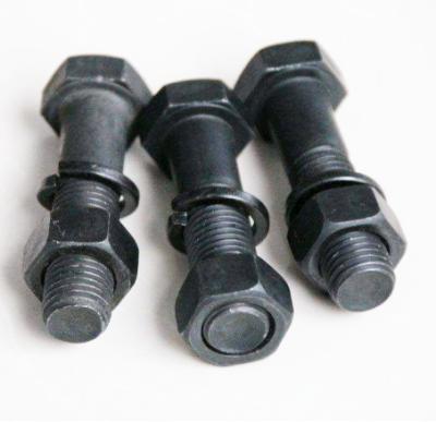 China Handan Factory Supply High Tensile Carbon Steel Hex Bolt Nut Black Oxide Grade 8.8 Steel Bolt and Nuts for sale