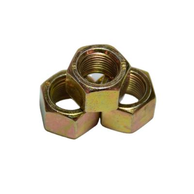 China Heavy Industry Mild Steel Hex Nut M3-M64 Yellow Galvanized Hex Nut Discount Handan Factory Price for sale