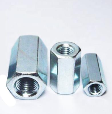 China DIN 6334 Heavy Industry Connecting Hex Coupling Nuts Hex Nuts Factory Price Galvanized for sale