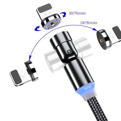 China Magnetic Charging 540 Micro USB Cable For Fast Charging Type C Cable Magnet Charger Wire iPhone Samsung Android Mobile Phone USB Cord for sale