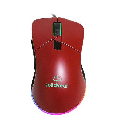 China Customizable Gaming USB Wired Gaming Mouse OEM RGB Optical Gamer Racoon For Home Office Laptop Desktop Computer Accessories for sale