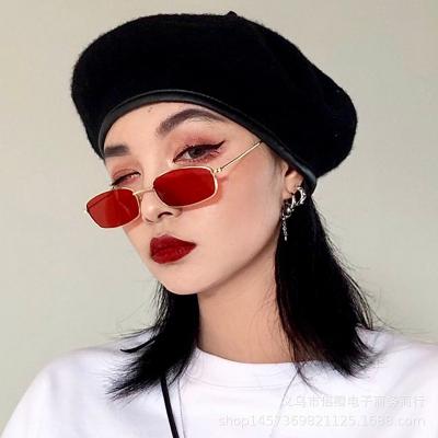 China Square Sunglasses Women UV Shade Glass Personality Retro Square Ladies Sun Glasses Fashion Trend 100% Protection 400 Small for sale