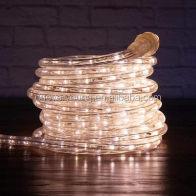 China 230v IP65 Warm White Round 13m LED Decor IP67 String Type String Light 3wires Neon Flex Tube Waterproof Outdoor Lighting for sale