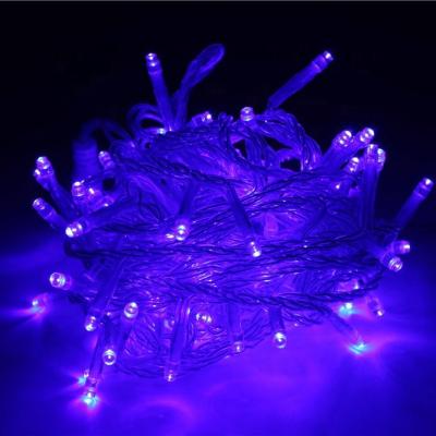 China Warm White 10m 8 Function Garden Chasing Effect Outdoor Glitter Lights LED String For Wedding Party Christmas Holiday Decor for sale