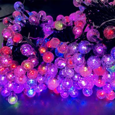 China String Type Decorative RGB LED Bubble Ball String Light Waterproof IP 65 Fairy String Lights for Patio, Indoor, Outdoor, Christmas, for sale