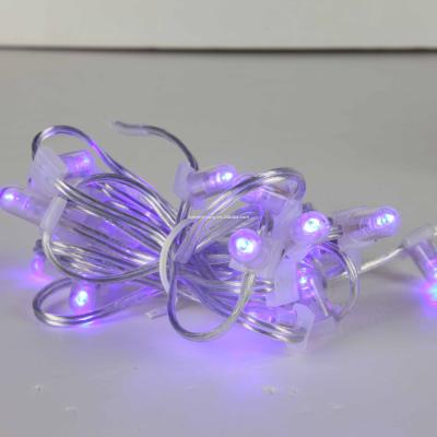 China Christmas Decoration Crystal Led Garland Clip Type Outdoor Light String Light Led String Fairy Lights For Wedding Party New Year for sale