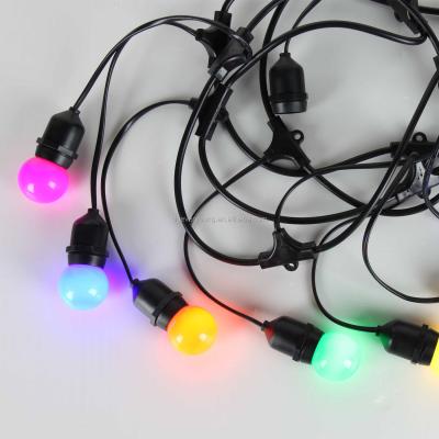 China String Type Customized Outdoor Led Fairy String Lights IP67 E27 Plug Length Vintage Waterproof Patio For Party Holiday Decoration for sale