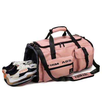 China Water Resistant 2022 Wholesale High Quality Oxford Sport Yoga Gym Bag Travel Handbags With Shoe Compartment for sale