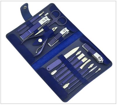 China Factory Direct Selling Manicure15 Piece Luxury Set Portable Stylish Nail Cutter Nail Cutter Eyebrow Scissors for sale