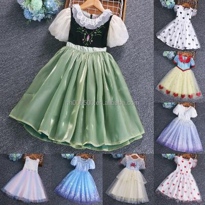 China 2023 Anti-wrinkle hot sale wholesale polyester girl fashion high quality party dress for kids for sale