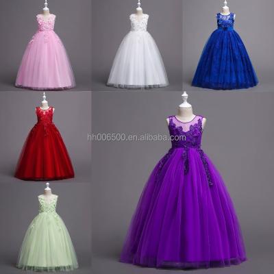 China New Girls Anti-wrinkle Princess Dress Children's Day Birthday Party Wedding Dress Children's Boutique Christmas bubble skirt for sale