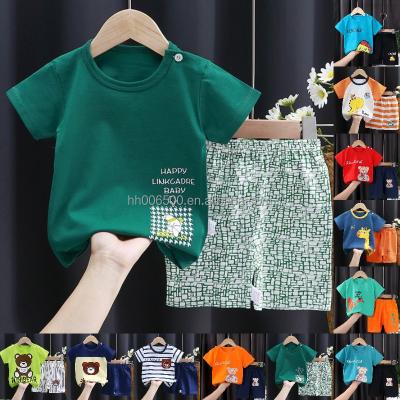 China The two-piece suit of the big 2023 new boy's summer casual children's short-sleeved Chinese style children's suit for sale