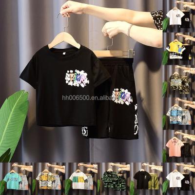 China 2023 Chinese style children's summer wear boys' fashion suit children's clothing short-sleeved wholesale for sale