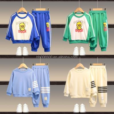 China Wholesale New Chinese Style Cartoon Warm Long Sleeve Autumn And Winter Sale Infant Boys Clothing Set Sweater Set for sale