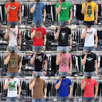 China High Quality Men's Fashion K Anti-wrinkle Men's T-shirt Printing Casual Slim Fit Short Sleeve T-shirt Color Matching for sale