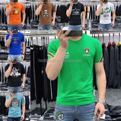 China Custom Printed Loose Tee Shirt Men's Casual Salt 2D Cotton Short Sleeve Anti-Wrinkle Short Sleeve Round Neck Pullover for sale