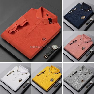 China 2023 China Factory Wholesale New Men's Cotton Knitted Polo Shirt Men's Casual T-shirt Custom Logo Anti-wrinkle for sale