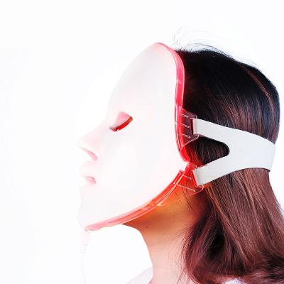 China Skin Tightening 7 Color LED Photon Light Therapy Medical Professional Wireless Face Mask With Neck For Wrinkle Remover Mask LED Therapy for sale