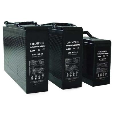 China Champion 12V155AH AGM battery 12V100AH NPF Front Terminal battery 12V55AH NPF Lead Acid Battery for sale