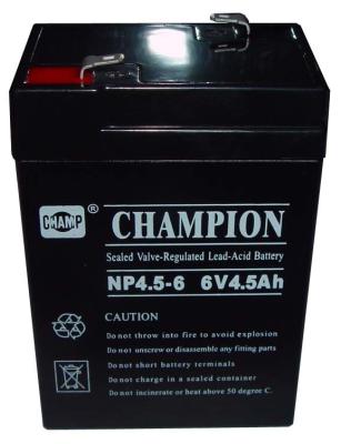 China Champion 6V sealed Acid battery 6V1.3ah 6V3.3ah 6V4ah AGM battery Storage battery for toy for sale